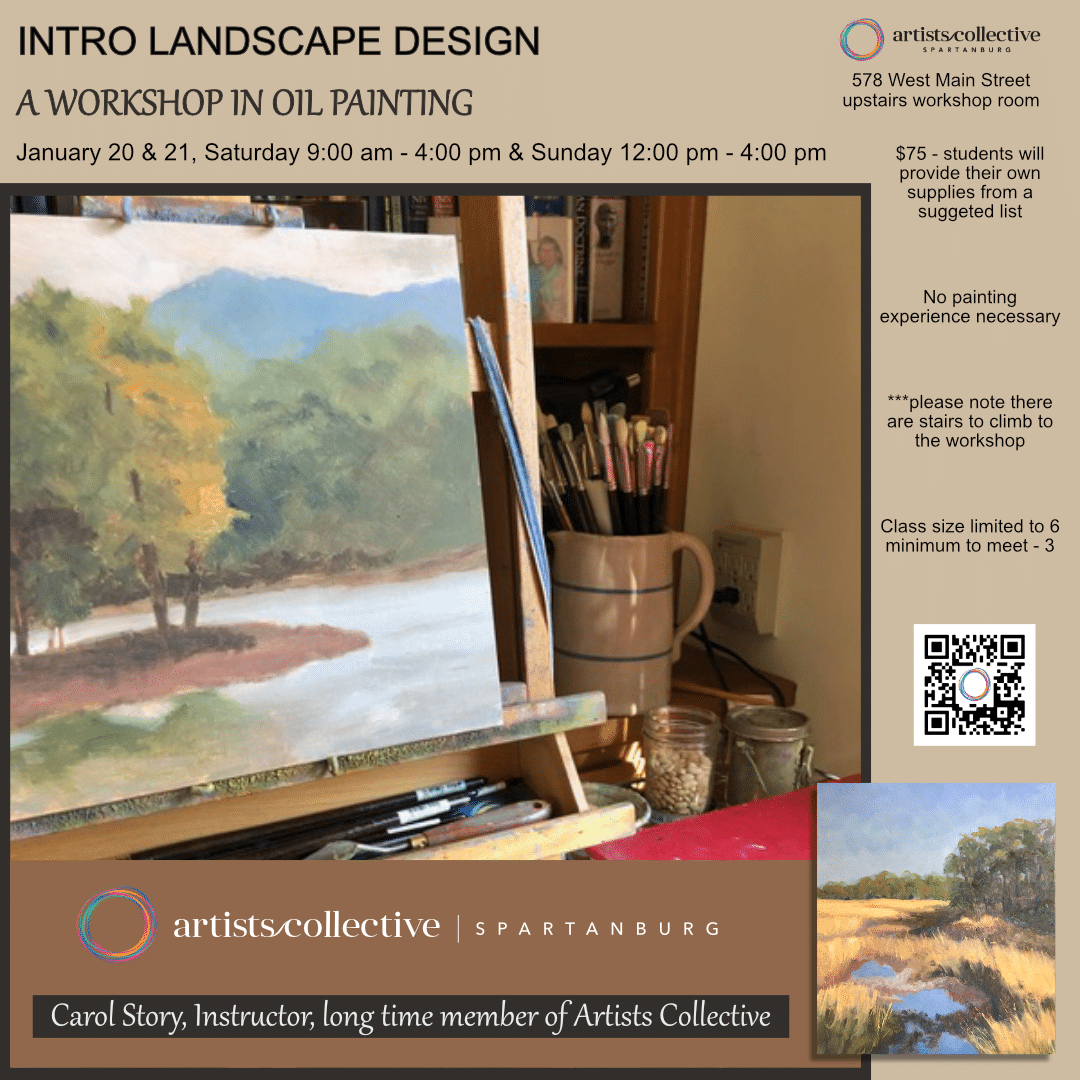 Intro Landscape Design Day 1 Artists Collective Spartanburg